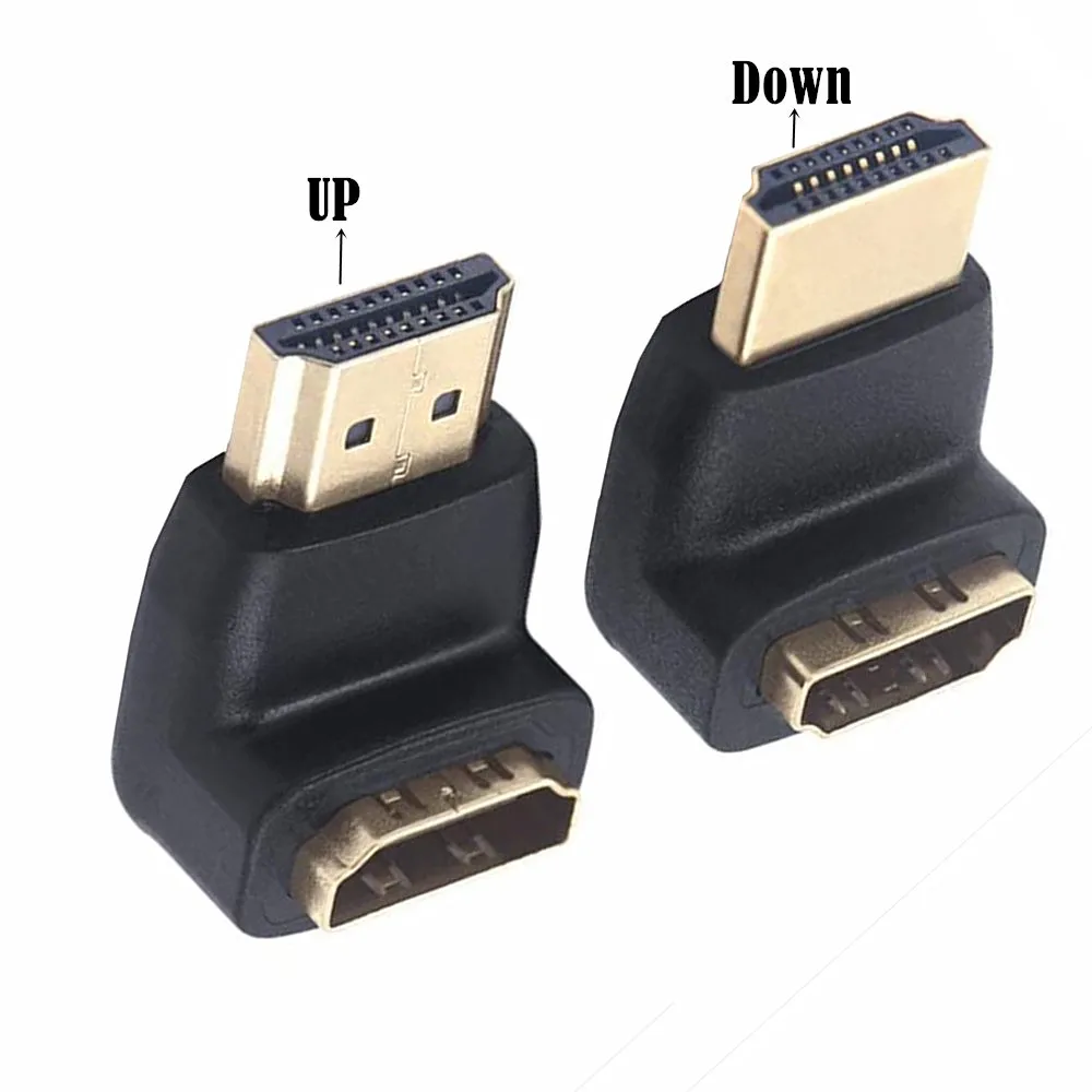 

HDMI adapter male to female 90 degree L-type HD converter male to female extension head curved right angle 1080P4K