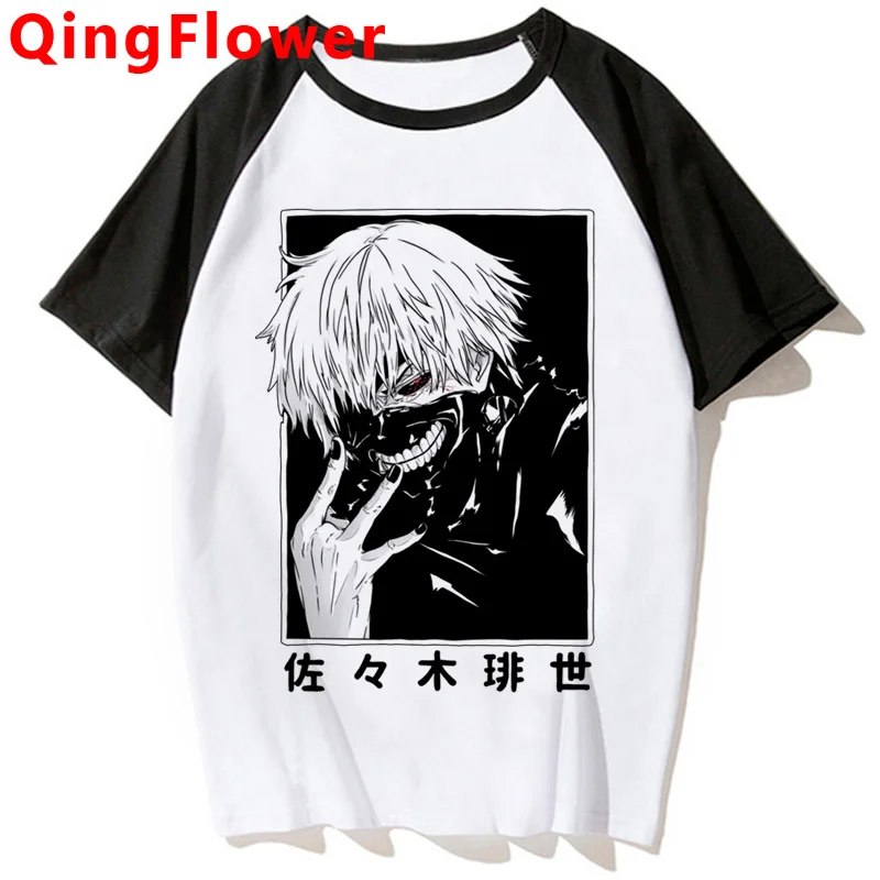 

Kaneki Ken Tokyo Ghoul summer top top tees men tumblr streetwear plus size summer top tshirt kawaii