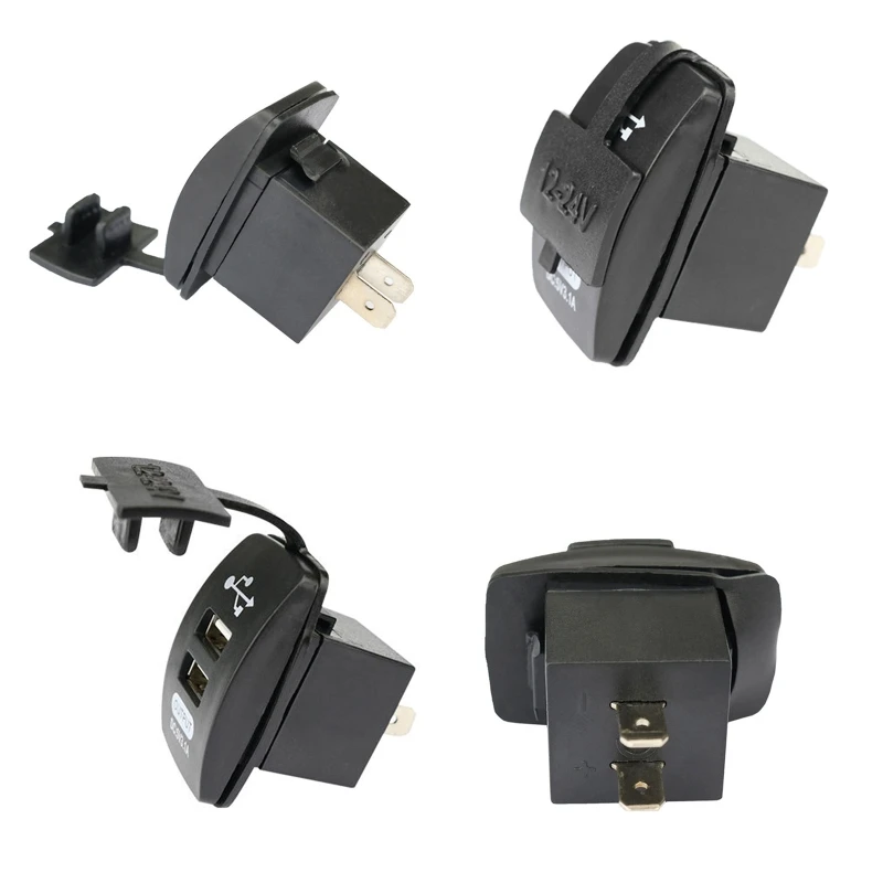 

5V 3.1A Universal Charger with Waterproof Panel Dual USB Ports Auto Car Adapter