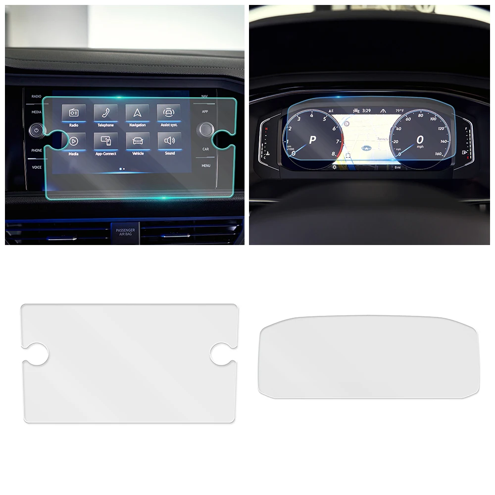 

For Volkswagen VW Jetta MK7 2019-2022 Car Dashboard Instrument Panel GPS Navigation LCD Screen Tempered Glass Protective Film