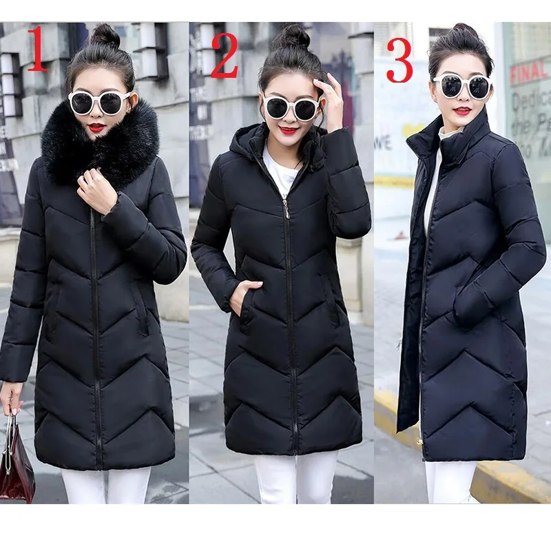 Fashion Winter Jacket Women White Big Fur Hooded Thick Down Parkas X-Long Female Jacket Coat Slim Warm Winter Outwear 2022 New