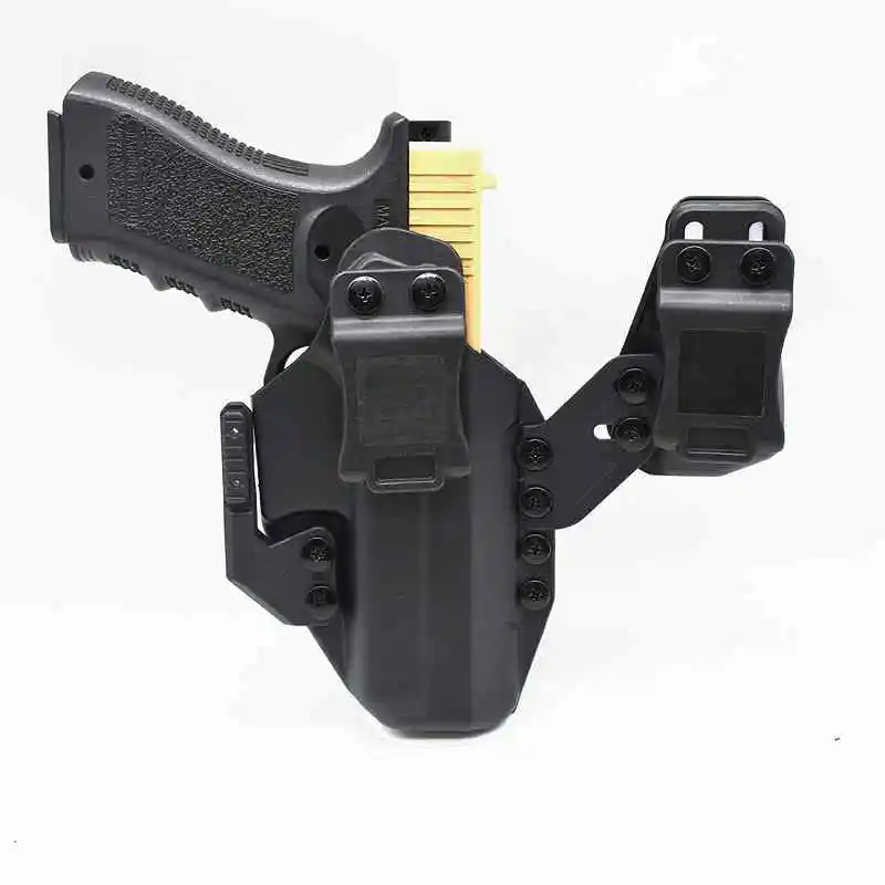 

Tactical Pistol Gun Holster Concealed Carry Mag Carrier Included Belt Holster for Glock 17 26 Left Right Hand Waist Holsters