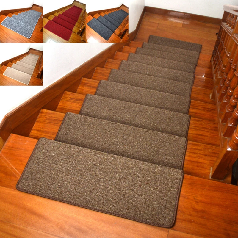 

Stairs Carpet Decoration Stairs Carpet Mat PVC Self-adhesive Super Absorbent Floor Mat Non Slip Staircase Pads Solid Step Mats