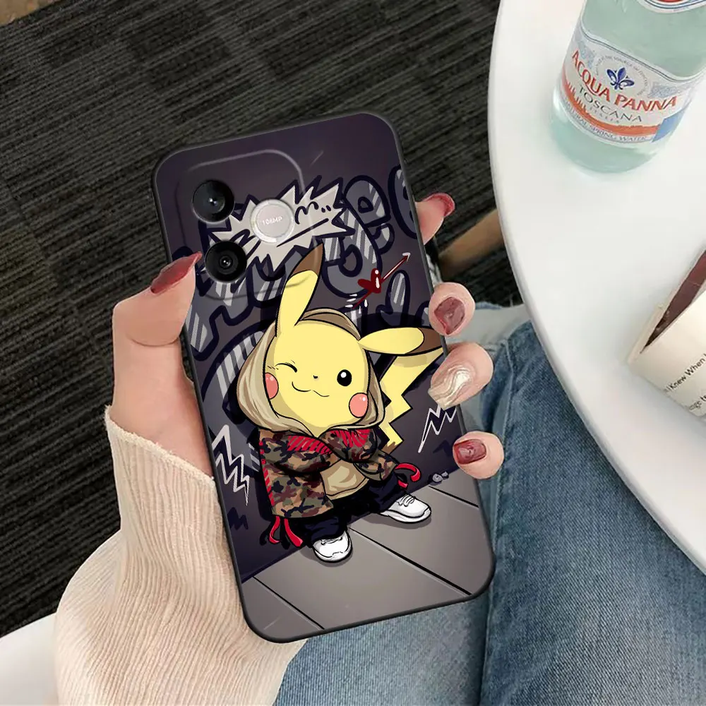 Фото Чехол для телефона с изображением аниме P-Pikachu G-Gengar для HUAWEI NOVA 3I 7I 8I HONOR 600 400 90 X6B X6D X7A X7B X7D X8 X8B X9 X9B X9D X9A №4