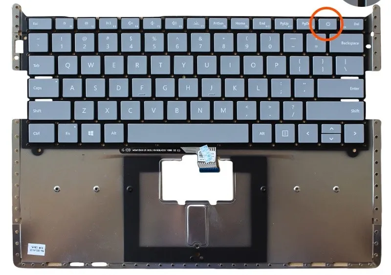 Новая американская клавиатура для Microsoft Surface Laptop 1 2 1769 1782, серая, 13,5 дюйма, светло-серая (art.: 3920da32d796d) - 3920da32d796d