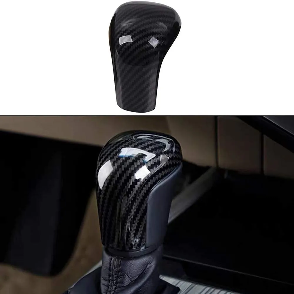 

Carbon Fiber Gear Shift Knob Trim Cover Interior Accessories for Toyota Camry 2018-2021 Avalon 2019-2021 Corolla 2020-2021