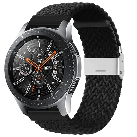 Ремешок нейлоновый для Samsung Galaxy Watch 3 42 мм 46 мм Gear S3 Active 2, регулируемый браслет для часов Amazfit Huawei Correas, 20 мм 22 мм
