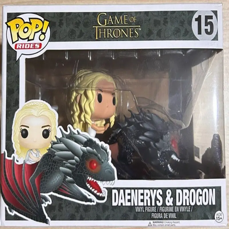 Фото Funko Pop Games: Король Ночи верхом на драконе 15 #   58 #   Коллекционные виниловые фигурки и модели персонажей из сериала «Игра престолов» для детей в подарок №1