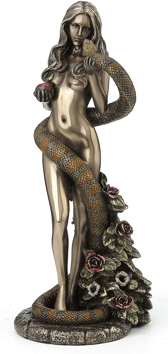 

Оригинальный дизайн Veronese, Джеймс Райман, ЕВА, держит яблоко с закручивающейся статуей змеи