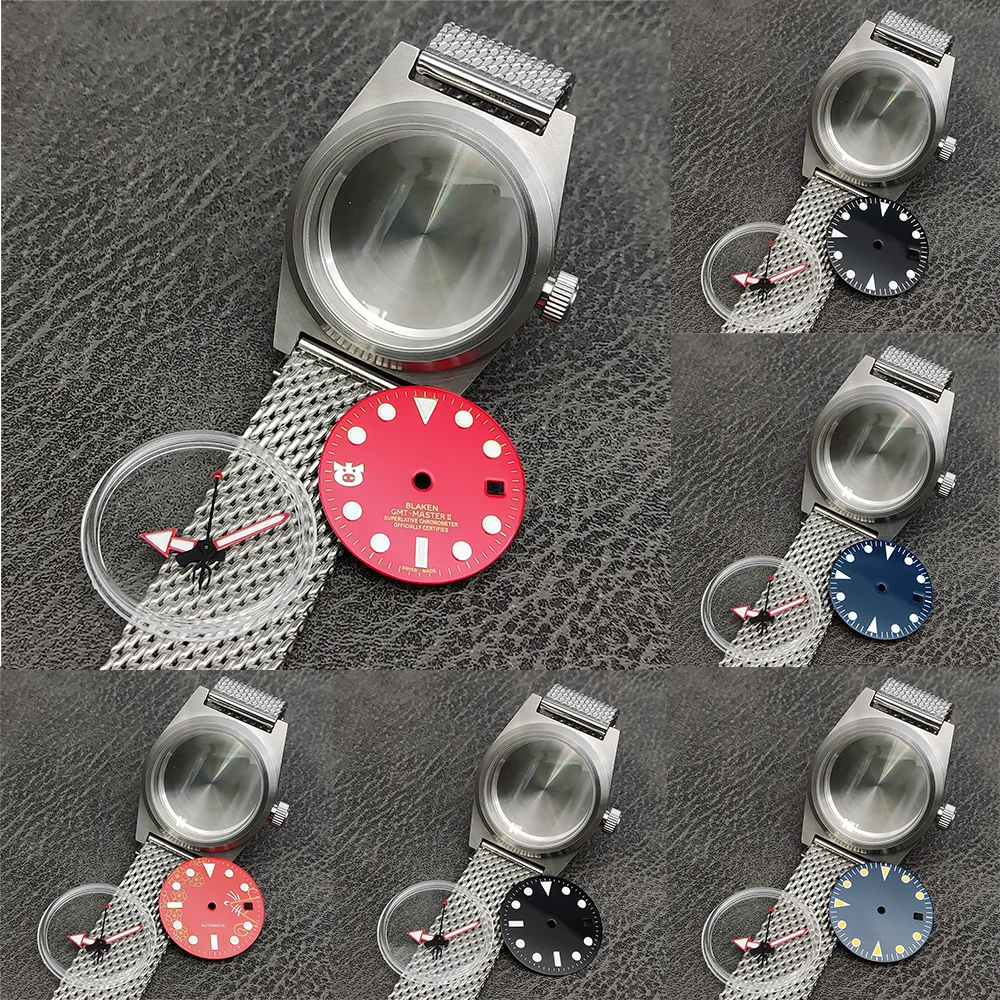 

Trendy 38MM Wen's Watch Case Suitable For Japanese NH35 Movement Sapphire Luminous Pointer Dial Lettering Sports Waterproofing