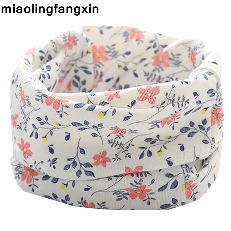 Детский хлопковый шарф теплый шейный платок для мальчиков и девочек с круглым