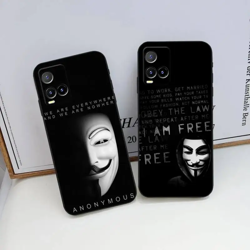 

Anonymous Phone Case For VIVO Y31 Y21 T1 Y73 Y33S Y21E Y76S S12 V21E V23 V23E Pro X70Pro X80 IQOO9 U5 NEO5 Coque