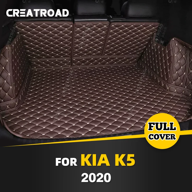 

Auto Full Coverage Trunk Mat For Kia K5 2020 Anti-Dirty Leather Car Boot Cover Pad Cargo Liner Interior Protector Accessories