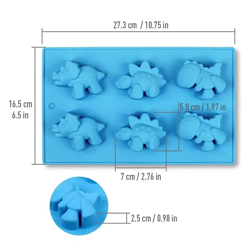 

Силиконовая форма для конфет в виде динозавра, форма для шоколада с динозавром для лотка для кубиков льда, мультяшные принадлежности для изготовления мыла, мелки для вечеринок, смола