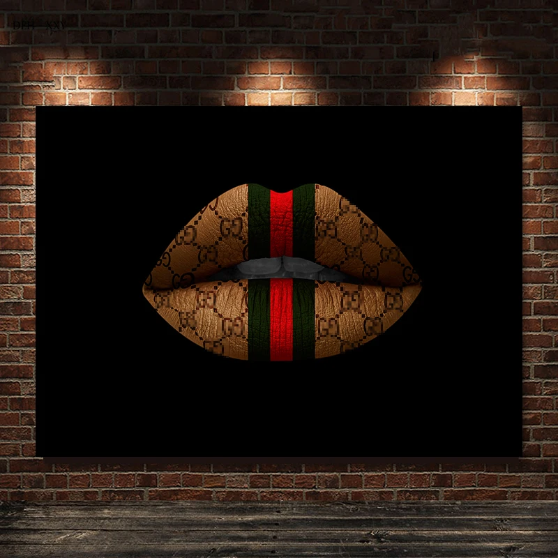 

Sexy Mouth Art Canvas Painting Luxury Lips Posters and Prints Modern Fashion Wall Art Pictures Fopr Living Room Home Decoration