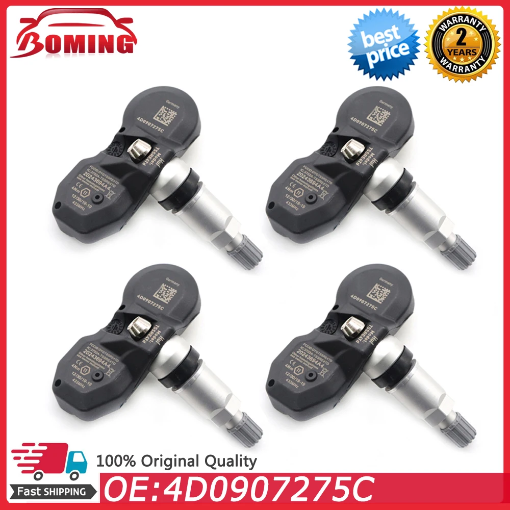 Система контроля давления в шинах 4D0907275C 433 МГц TPMS для Volkswagen Phaeton Audi A8 S8 Bentley Continental GT
