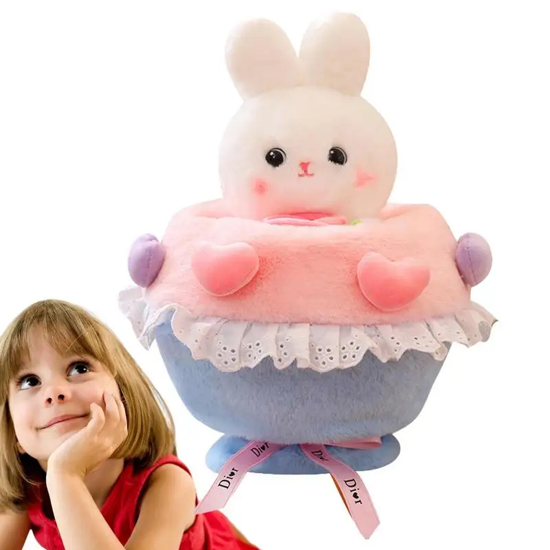 

Мягкая Плюшевая Кукла-кролик в виде кролика, мягкая плюшевая игрушка для комнаты девочки, автомобиля, домашний декор, День святого Валентина