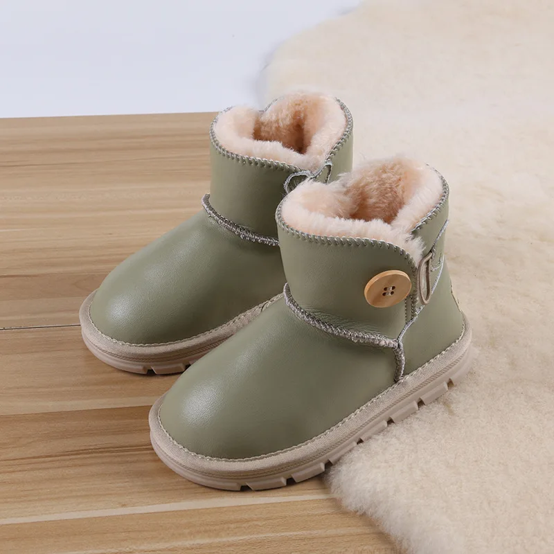 

Kids Chelsea Ankle Boots Toddler Winter Cowboy Low Rubber Platform Boots For Designer Warm Cashmere Young Girls' Shoes For Party