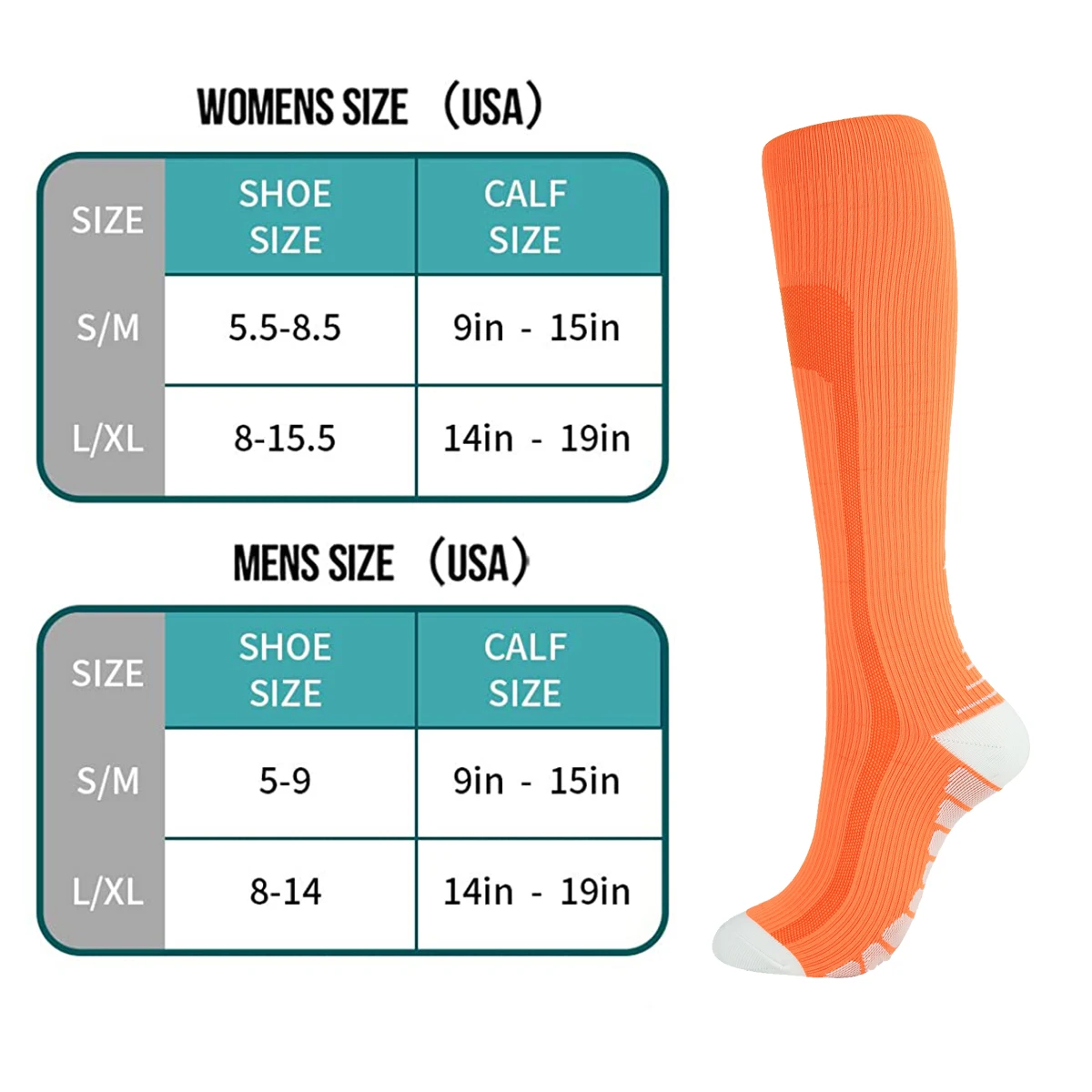 Men and Women Sports Socks Long Tube Compression Socks Cycling Running Basketball Football Socks Fit for Varicose Veins Socks