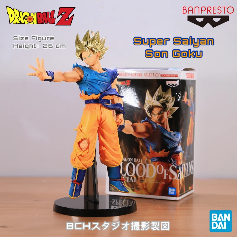 

Bandai Genuine Dragon Ball Super Hero Anime Figures Son Goku Saiyan Action Figures Classic Toys for Boys Collection Display Gift
