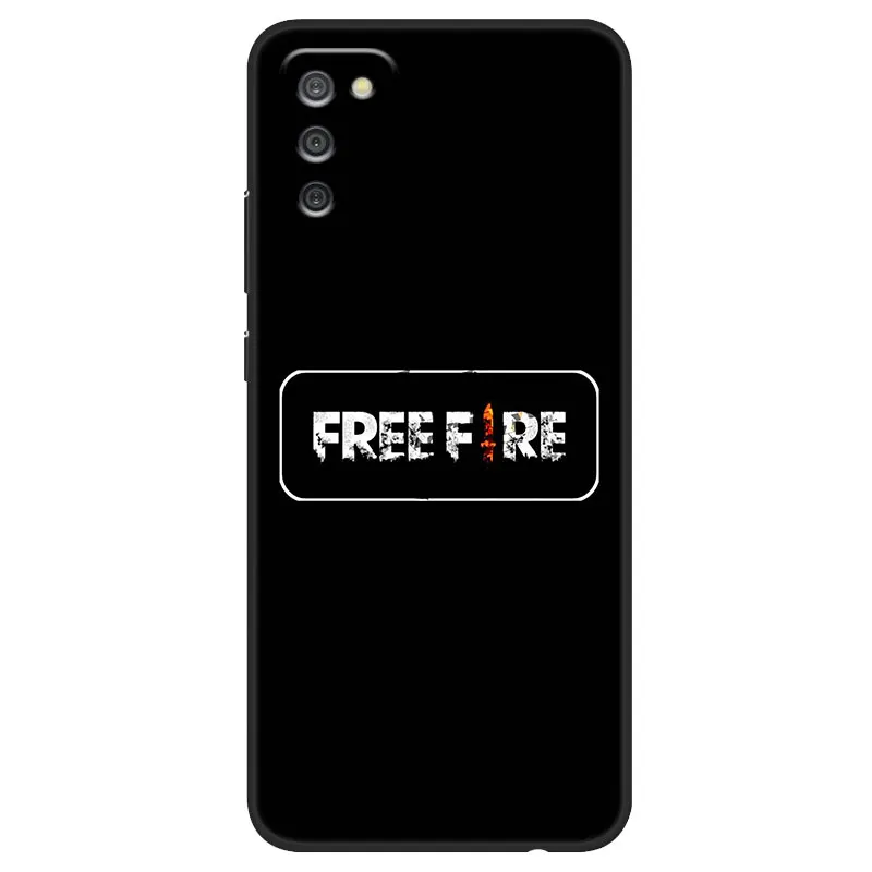 Чехол с играми Free Fire для Samsung Galaxy A03S A02S A01 A03 Core A10S A20S A20E A30 A40 A41 A6 A7 A9 A8 + 2018 A5 2017 черный
