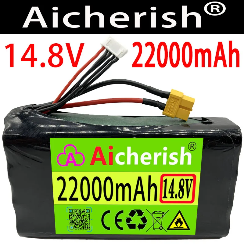 

18650 Li-Ion Battery 14.8V 22Ah 4S4P 16.8V High Capacity UAV Rechargeable For Various RC Airplane Quadrotor Etc XH2.54-5P XT60