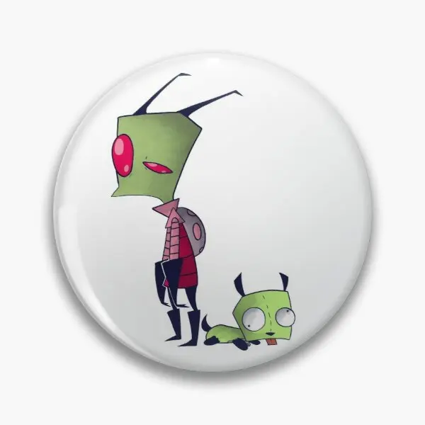 Florpus Invader Zim Irken Logo увидеть танцующую гирлянду Oww мой Сжимаемый мягкий кнопочный штифт Настраиваемые ювелирные изделия Забавный мультяшный подарок металл (art.: 3920bf35ba44d) - 3920bf35ba44d