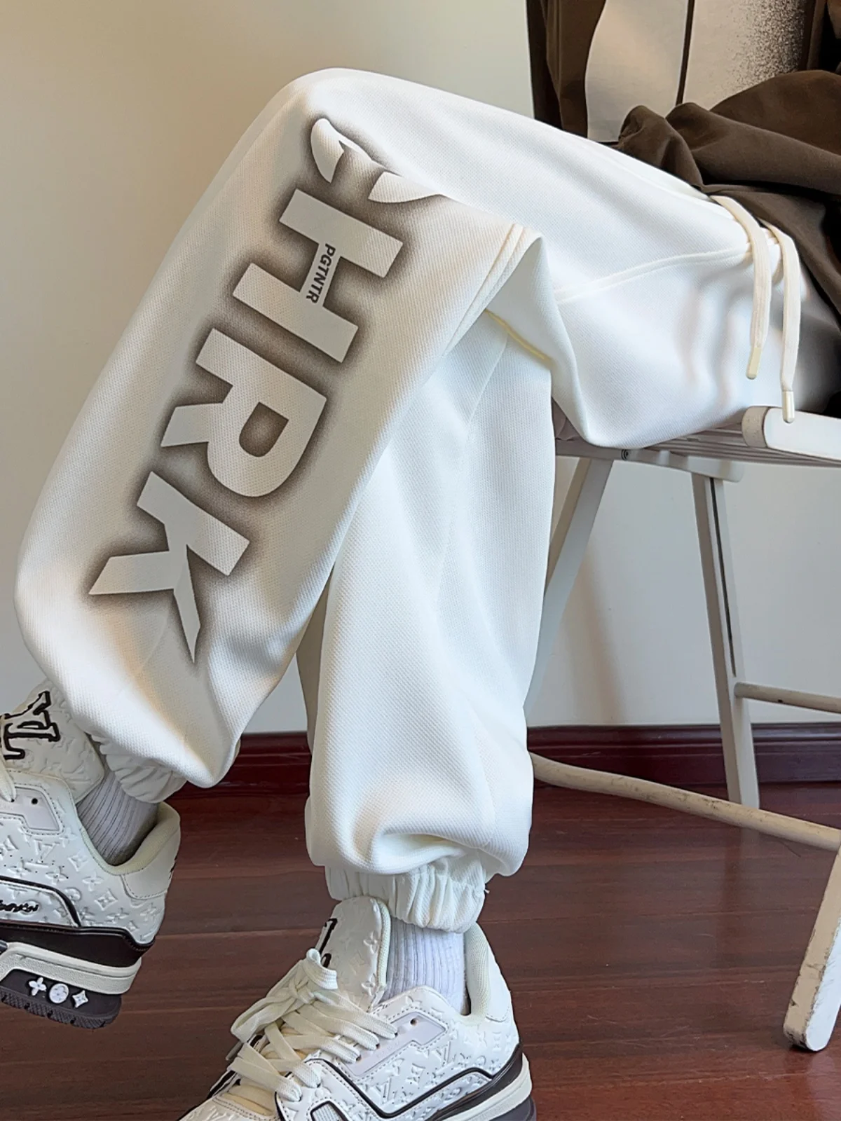 Темно-синие спортивные штаны мужские осенние новые молодежные студенческие