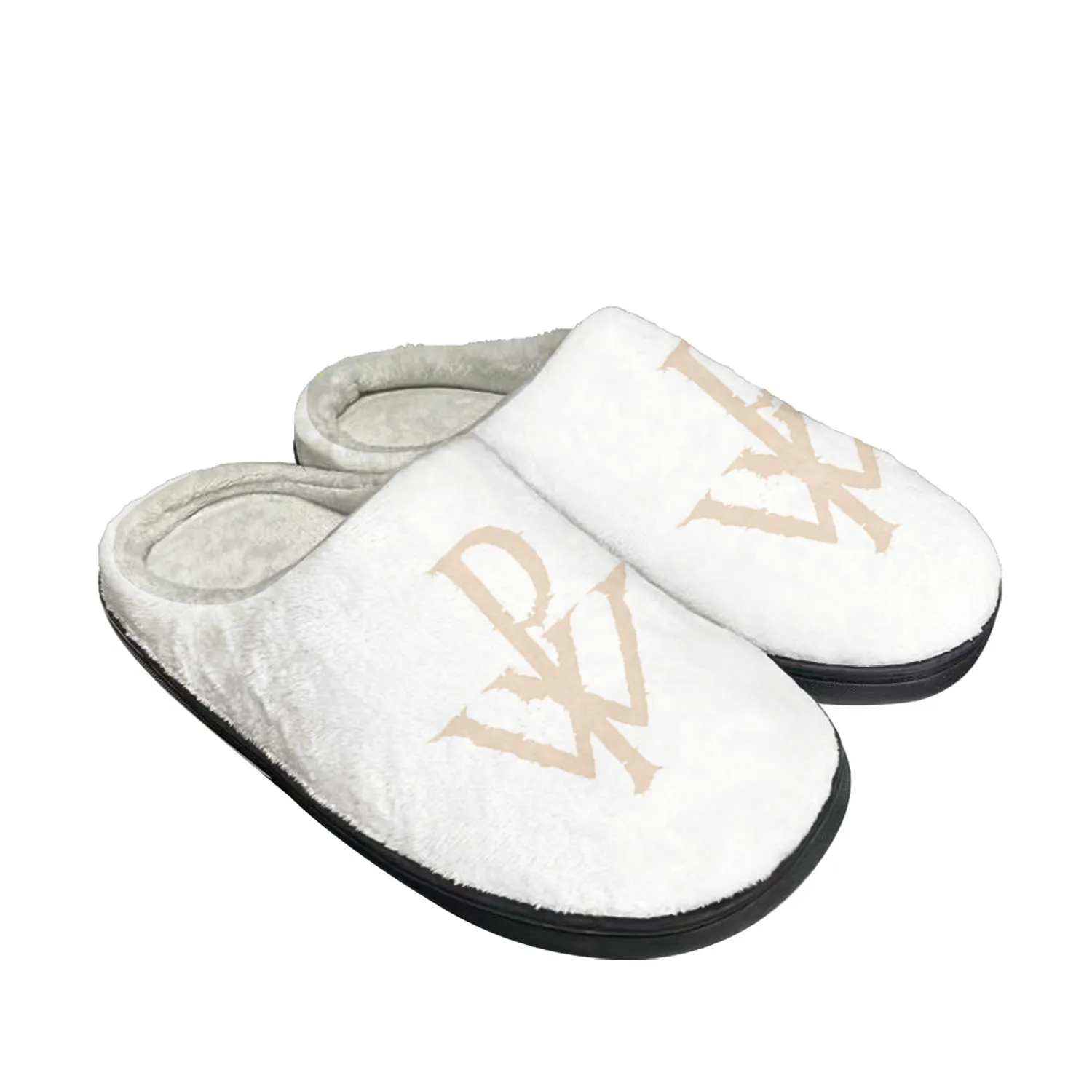 

Power Metal Powerwolf Rock Band Home Cotton Custom Slippers Mens Womens Sandals Plush Bedroom Keep Warm Shoe Thermal Slipper