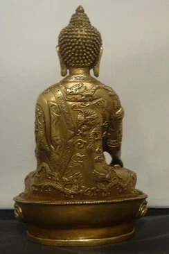 Тибетский тибетский буддийский Шакьямуни бронзовая статуя Будды