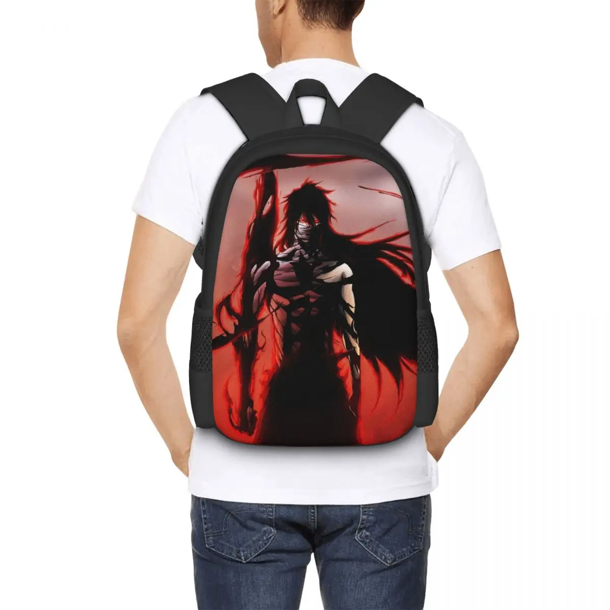 Дорожный рюкзак для ноутбука с аниме отбеливателем Kurosaki Ichigo деловая школьная