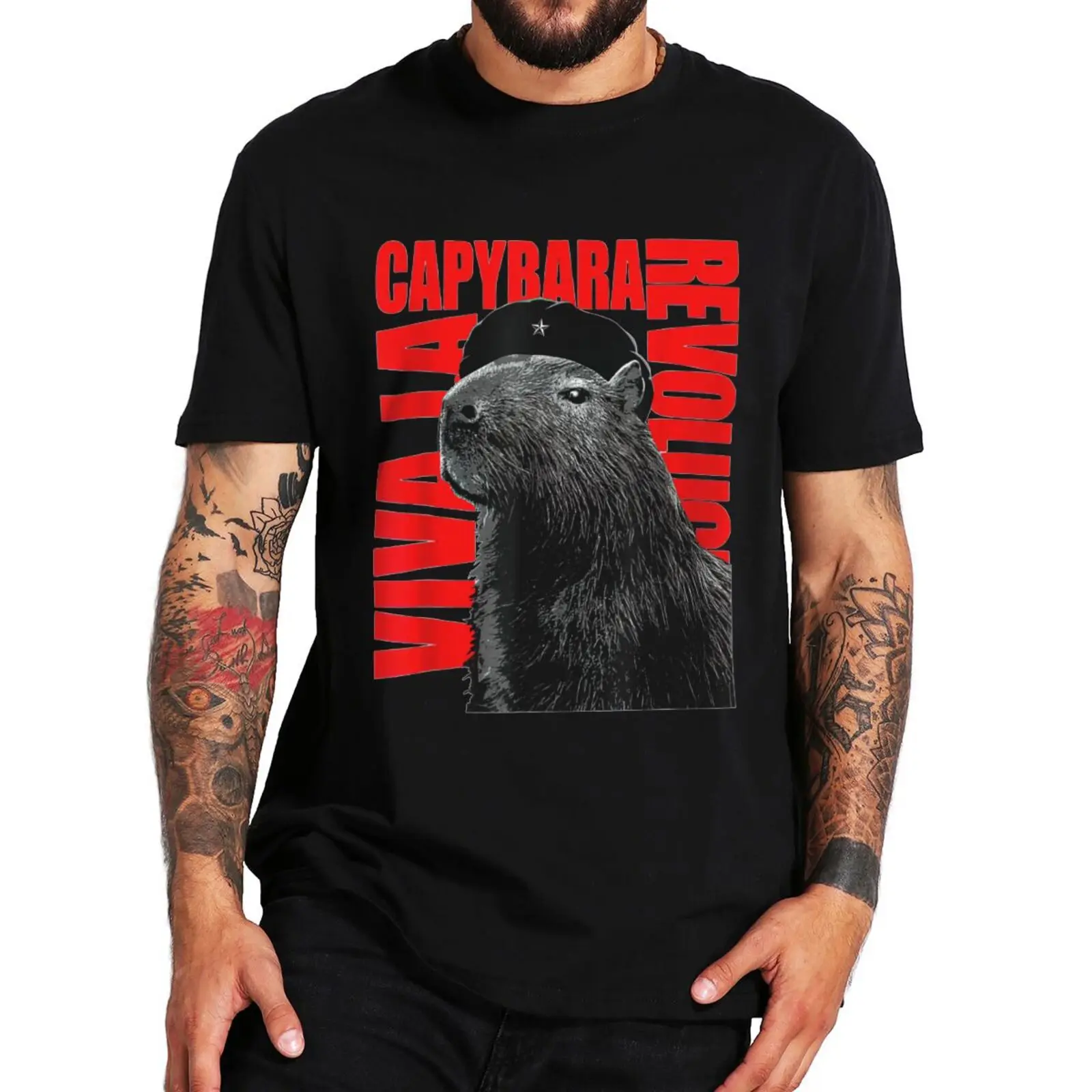 

Cute Capybara T-shirt Funny Spanish Sayings Memes Trend Short Sleeve Summer Casual Oversized Cotton T Shirt For Men Women