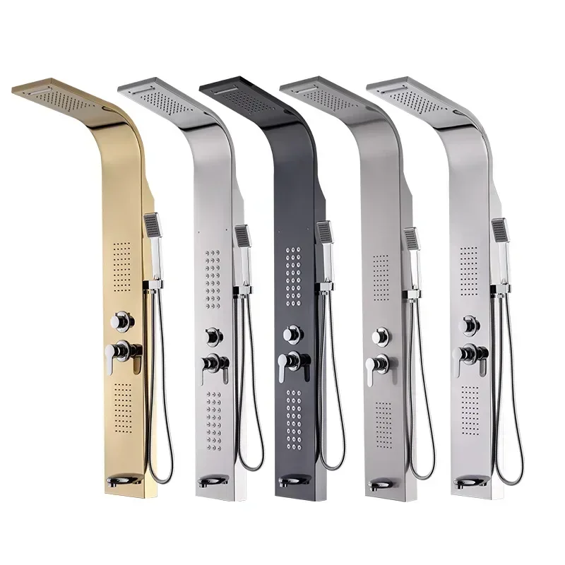 Система душевой панели для ванной комнаты экран из нержавеющей стали с пятью