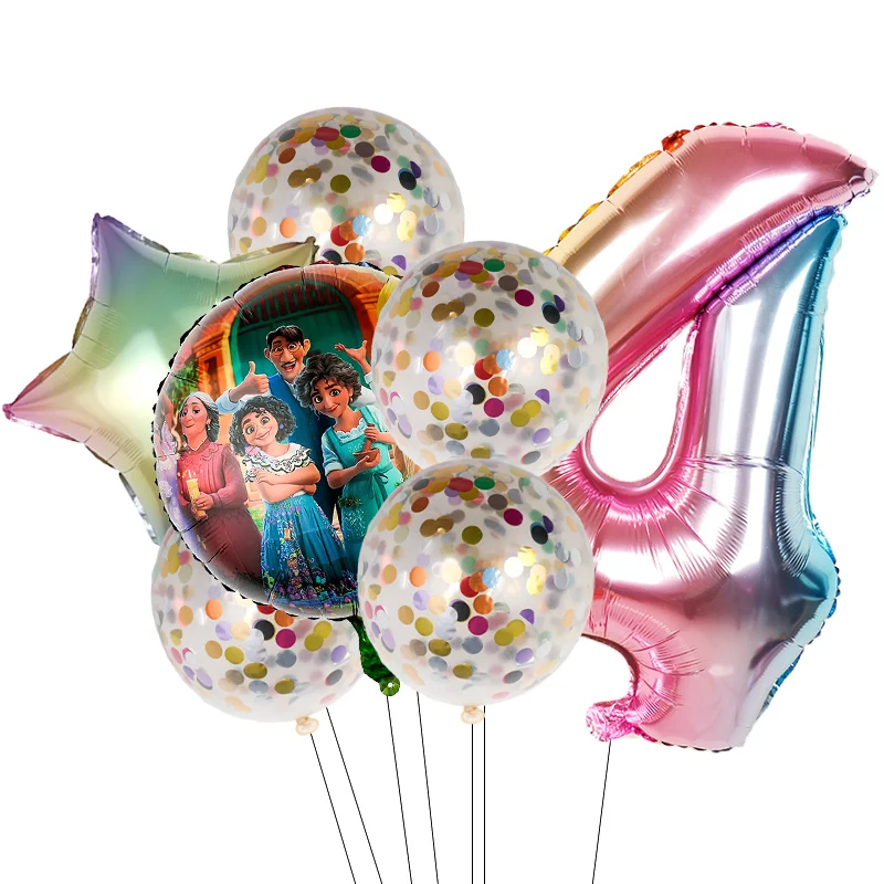 

7pcs Disney Encanto Mirabel Foil Balloons for Kids Birthday Party Decor Wedding Supplies Baby Shower Gift Cartoon Figure Toy