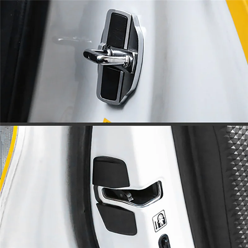 

8Sets TRD Door Lock Buckle Covers for-Honda Accord Civic CRV HRV Odyssey Car Door Stabilizer Latches Stopper Protector