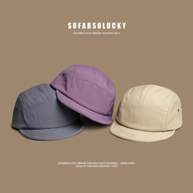 Американская короткополая бейсболка в стиле ретро летняя тонкая быстросохнущая