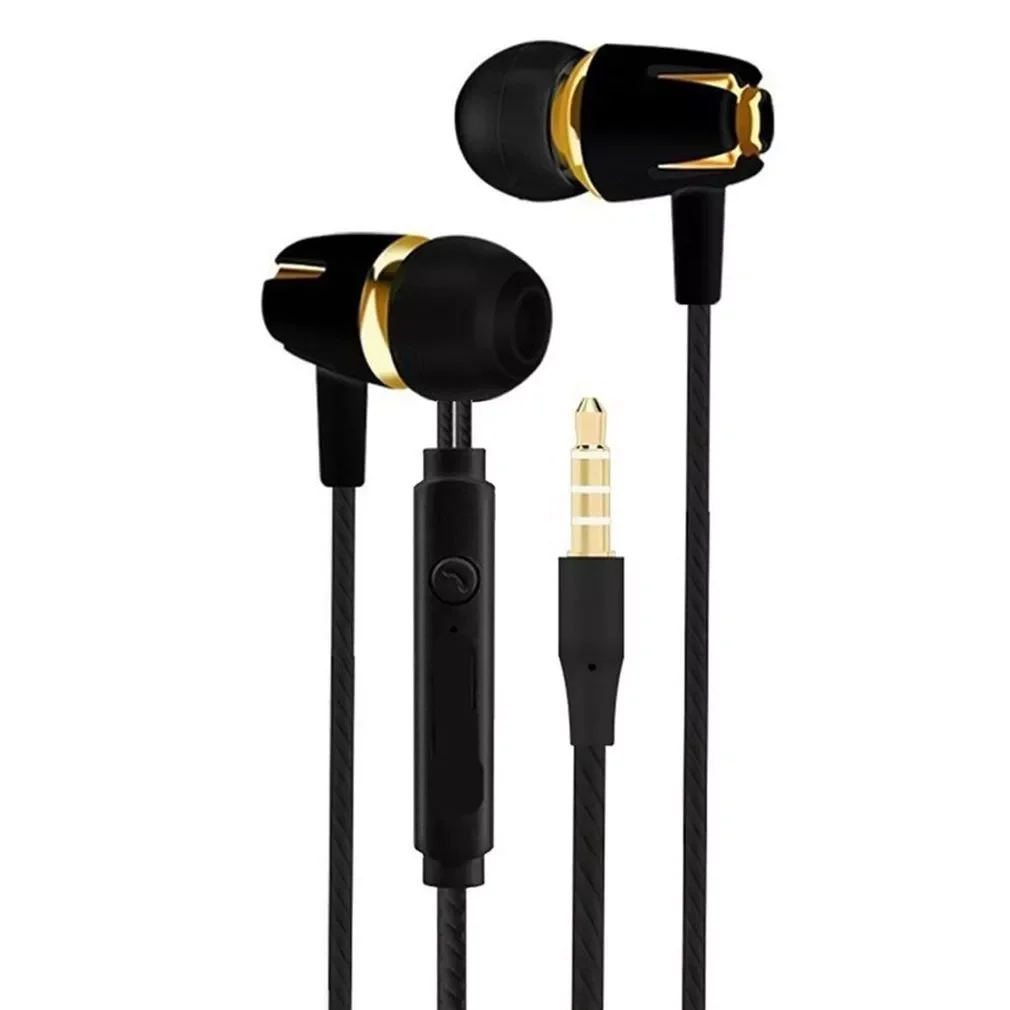 

2023New Wired Earphone Electroplating Bass Stereo In-ear Earphone with Mic Handsfree Call Phone Headset for Android Ios ONLENY 3