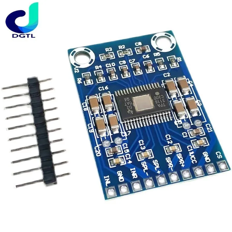 DC 12В-24В 2x50 Вт двухканальный Мини цифровой усилитель класса D 50 + TPA3116D2 XH-M562 Плата