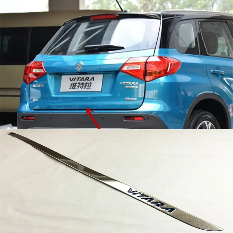 

Автомобильная наклейка для Suzuki vitara, задняя дверь багажника, задняя дверь, украшение, молдинговая полоса, автомобильные аксессуары