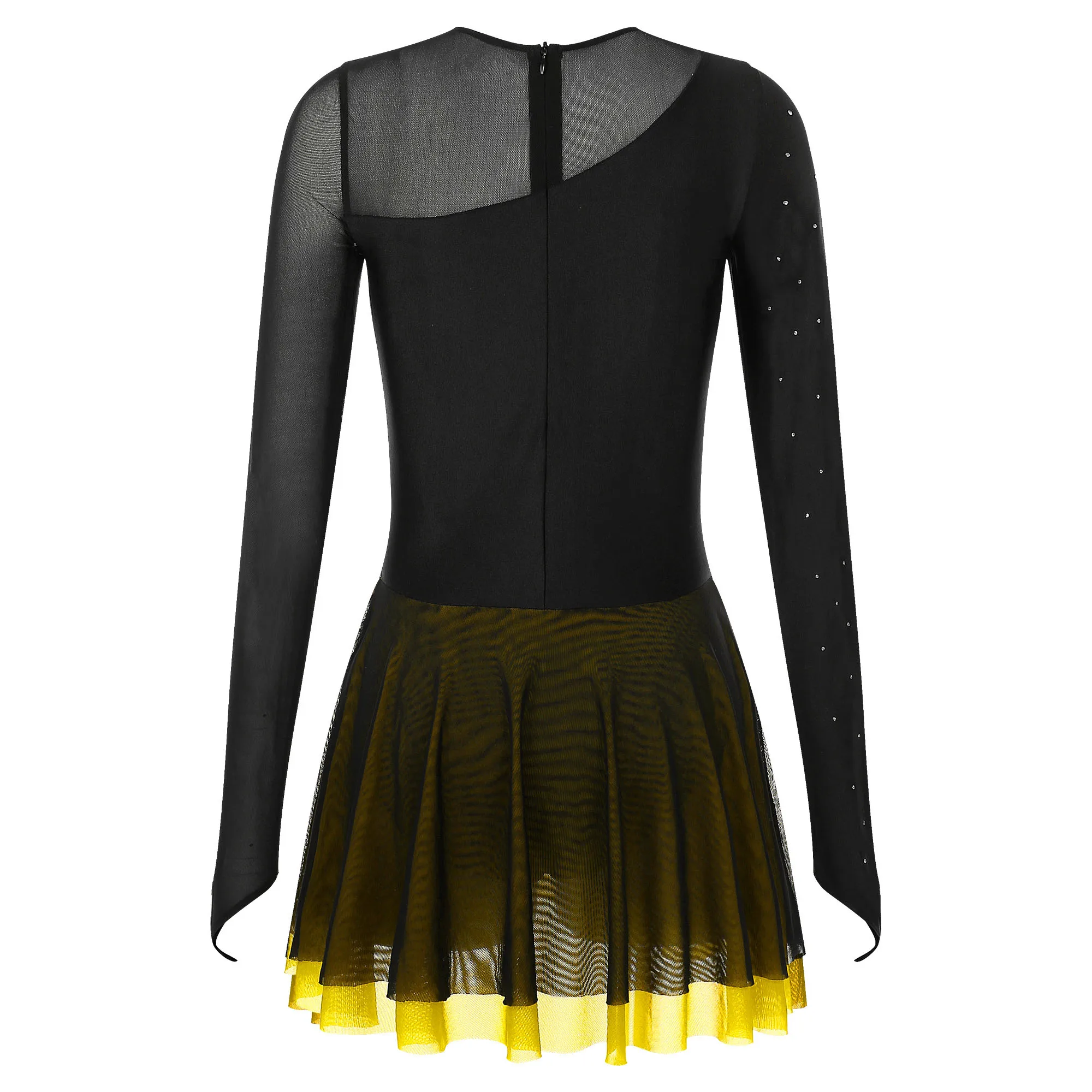 Женский гимнастический костюм для художественного катания на коньках блестящие