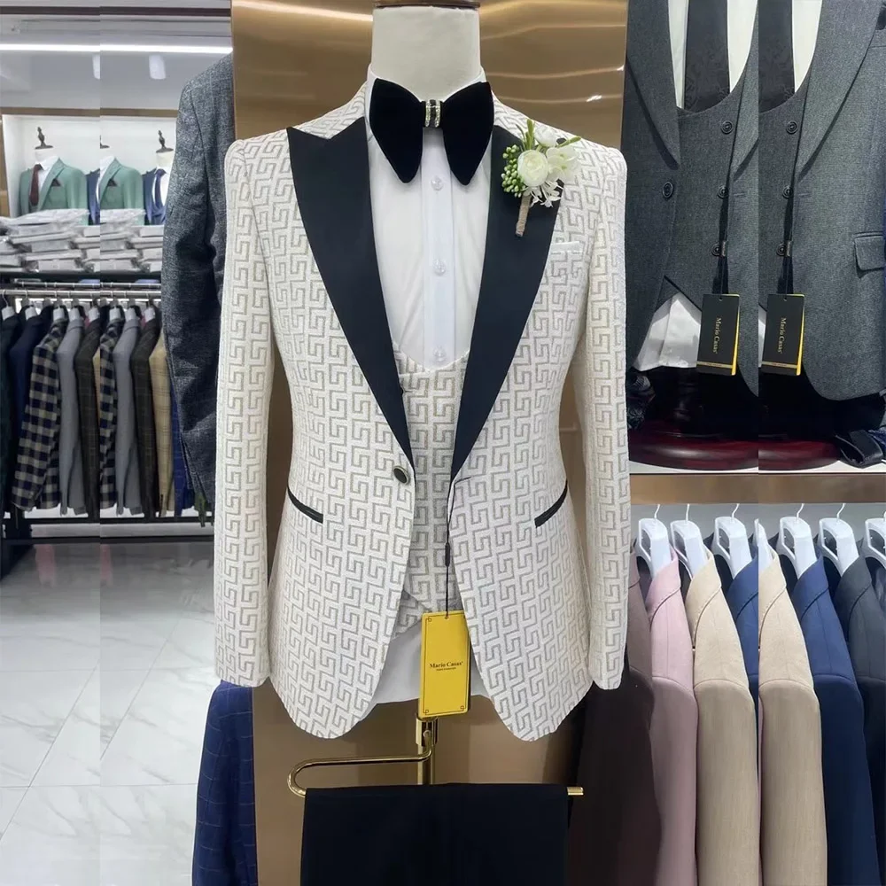 Деловые облегающие мужские костюмы элегантный свадебный высококачественный