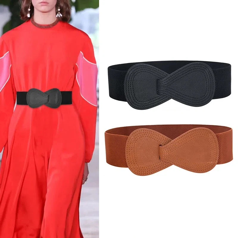 Women's wide waistband, elastic elastic waistband, women's tight and simple matching with outerwear and dress accessories x351