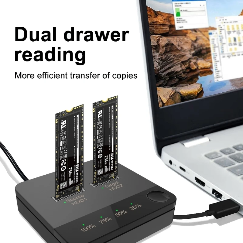 

Dual-Way .2 Duplicator Support .2 (B-KEY/B&M-KEY) SSD Hard Disk Reader Copier Support Offline Copy New Dropship