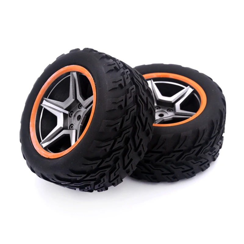 

2Pcs RC Car Tires Front and Rear Wheels Tires for WLtoys 104009 12402-A 12409 A303 RC Car Spare Parts