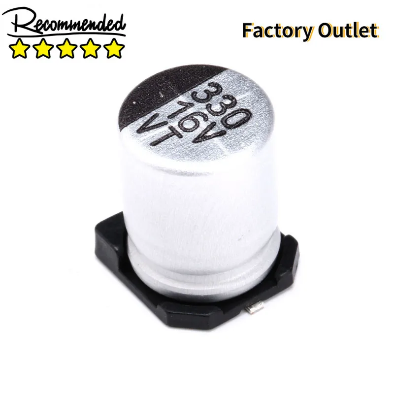 

10 pcs 16V 330UF SMD Aluminum Electrolytic Capacitors 8*10MM