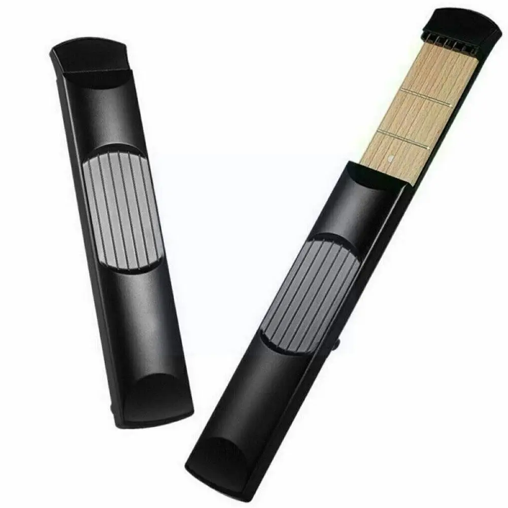 

Portable 6-string Pocket Guitar 6 Frets Guitar Finger Guitar Accessories Instrument Trainer Practice Trainer Tools Chord Mu F8h5