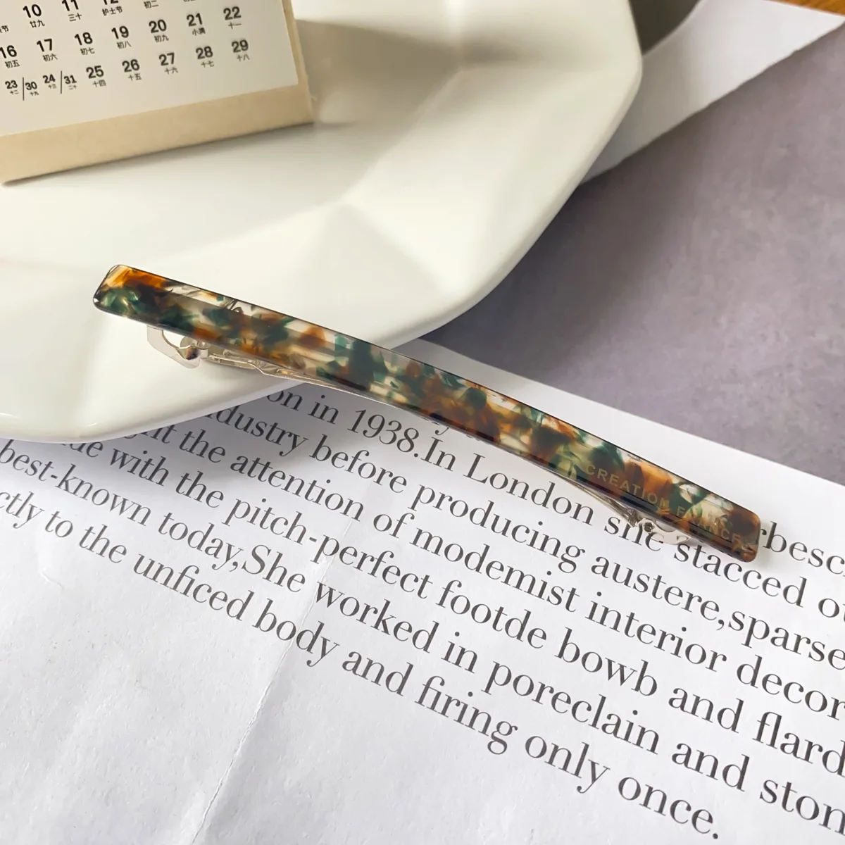 Французский минималистичный и универсальный зажим для волос из уксусной кислоты