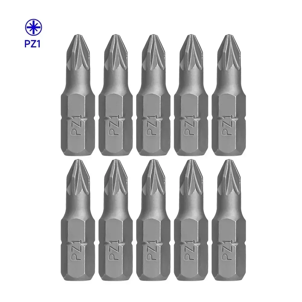 

10 шт. PZ1 PZ2 PZ3 25 мм прецизионная отвертка из легированной стали набор бит для дрели ударная отвертка ручные инструменты