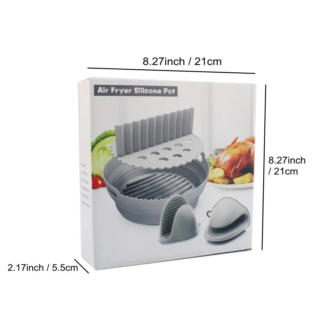 Силиконовая складная сковорода для выпечки круглая корзина поднос в духовке