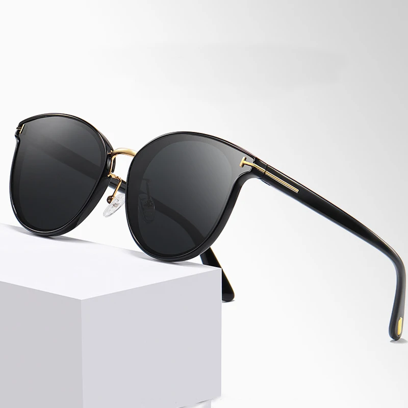 Мужские и женские ретро-очки кошачий глаз HBK роскошные поляризационные